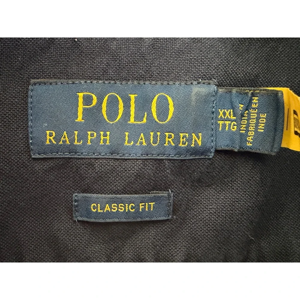 Polo Ralph Lauren Button Down Mens XXL Navy Blue Excellent Workwear Casual